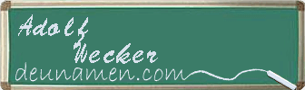 Adolf Wecker Visitenkarte